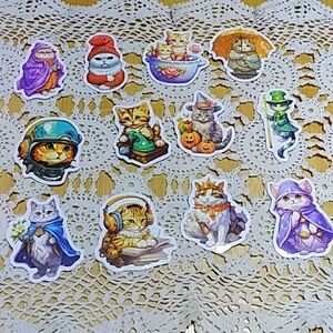 Cats Stickers, funny, quirky, silly